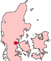 Position of the city of Kolding