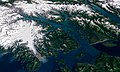 Satellitenaufnahme der Glacier Bay