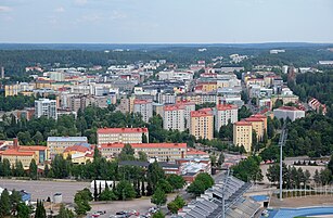 Blick auf das Zentrum von Lahti