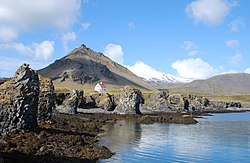 Paysage volcaniques dans la péninsule de Snæfellsnes.