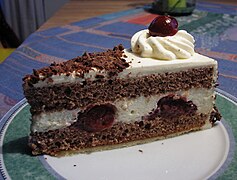 Schwarzwälder Kirschtorte, cherry cake from the Black Forest region