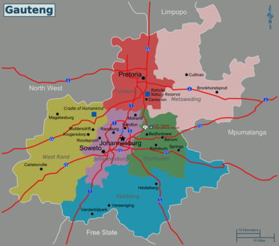 Regions of Gauteng