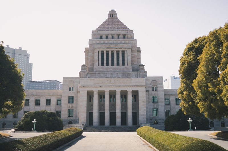 国会議事堂の存在感の写真