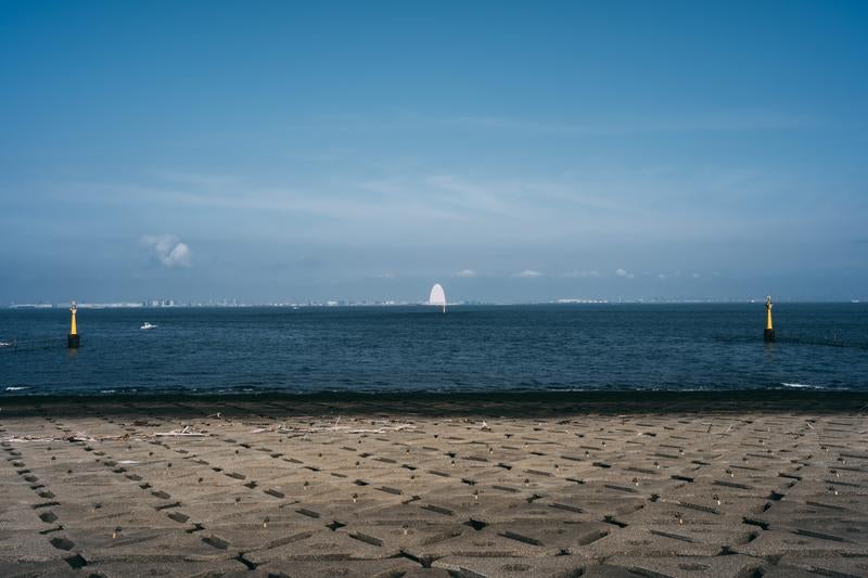 海ほたる西展望デッキから眺める景観の写真