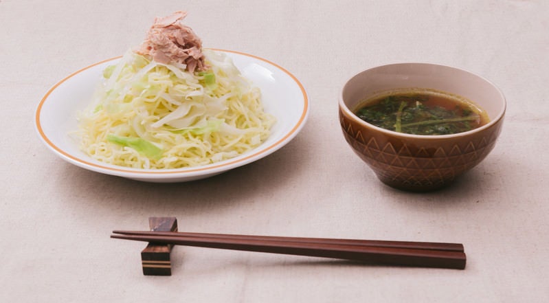 低カロリーでも大満足「大盛りダイエットカレーつけ麺」の写真