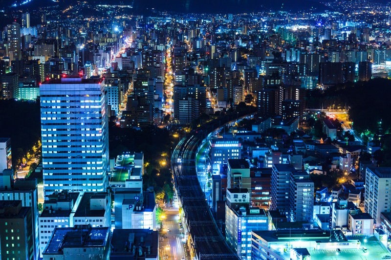 札幌の夜景の写真