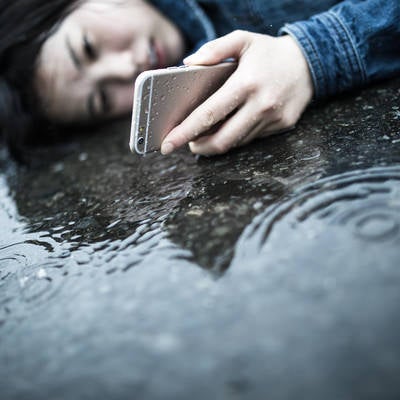 悲しい雨の日の出来事の写真