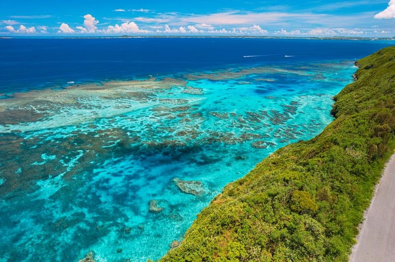 宮古島の絶景スポット「三角点」の写真