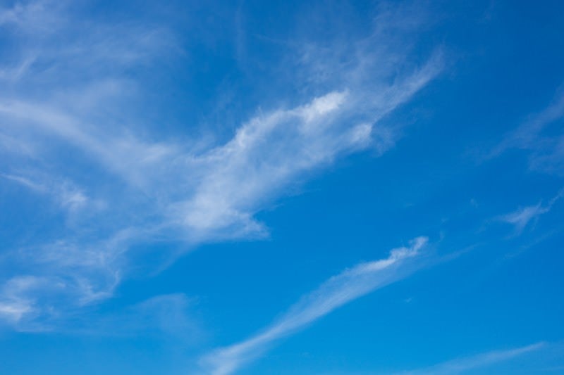 空・青空の写真