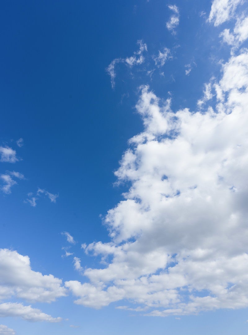 青空と雲のバランスの写真