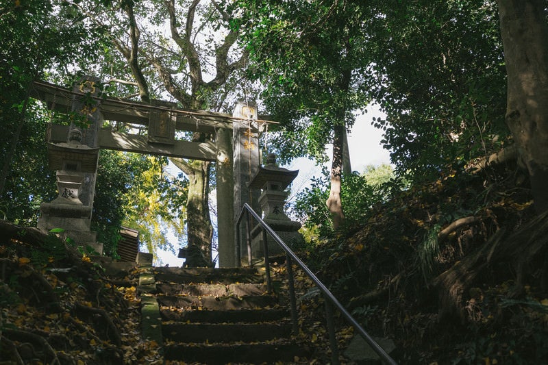 福岡県大刀洗の甲条神社の鳥居の写真