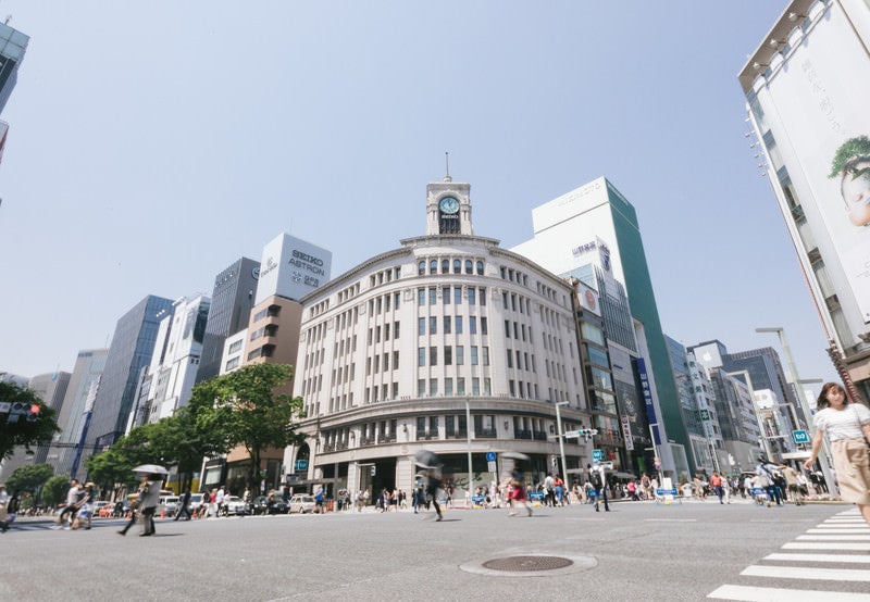 銀座和光の時計台の写真