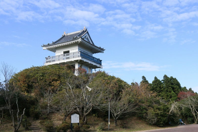 万木城跡公園の展望台の写真