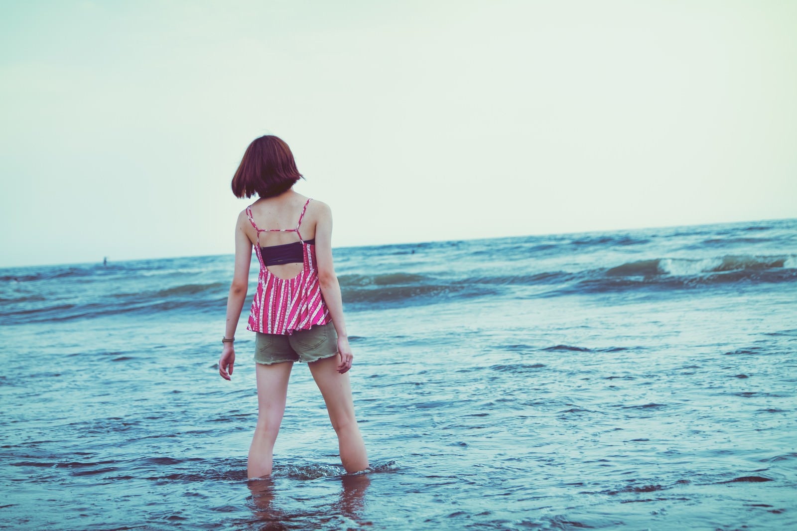 「切ない夏の海」の写真