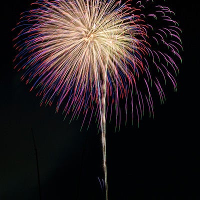 夏の打上花火の写真