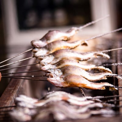 川魚の塩焼きの写真