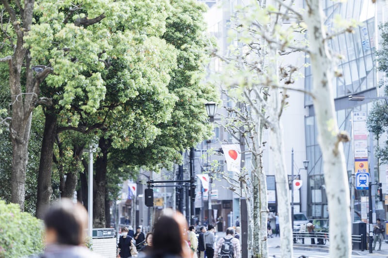 赤坂駅前の様子の写真