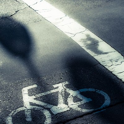 自転車専用道路の写真