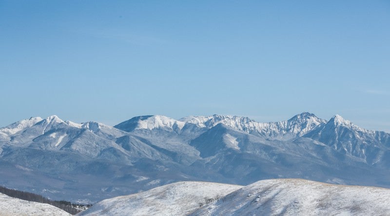 冬の八ヶ岳連峰（天狗岳）の写真