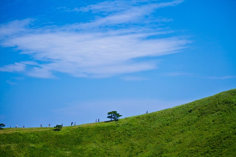 大室山の頂上の写真