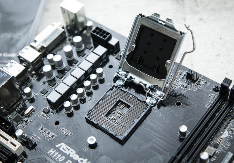 CPUソケット（LGA1151）の写真