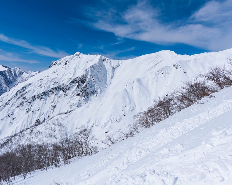 谷川主脈の稜線の写真