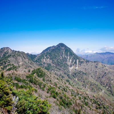 快晴の皇海山（すかいさん）の写真