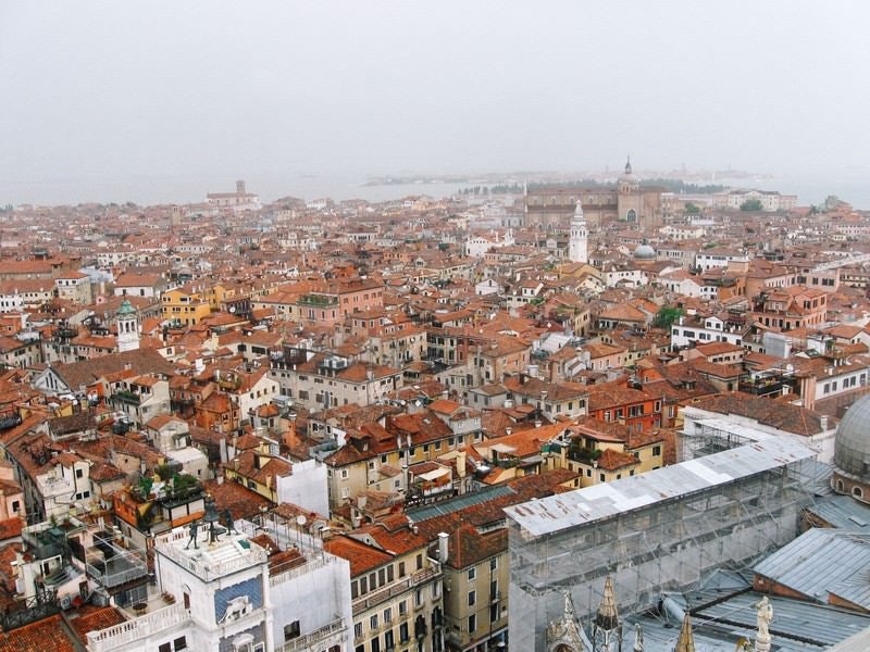 ベネチアの建物と街並み（イタリア）の写真