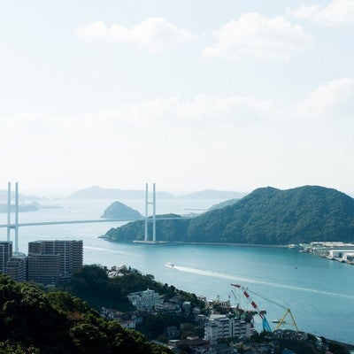 長崎県の女神大橋の写真