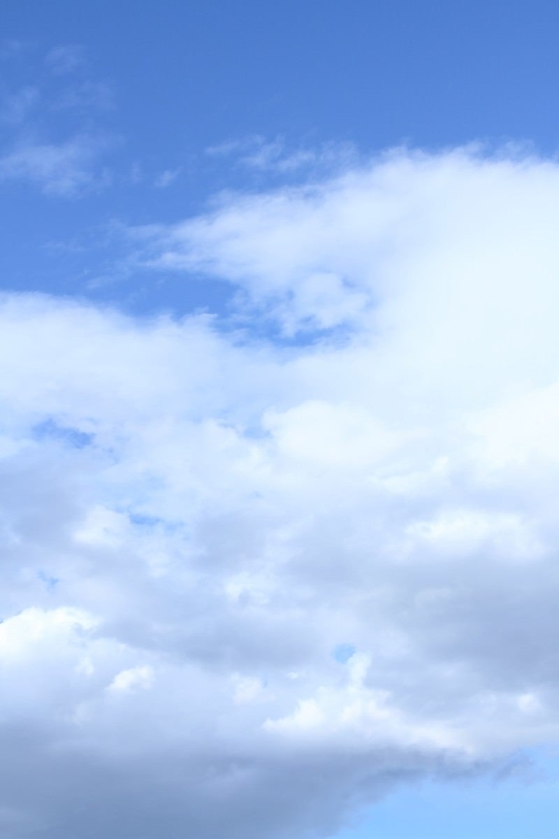 「青空と雲そしてわたあめが食べたくなった日」の写真