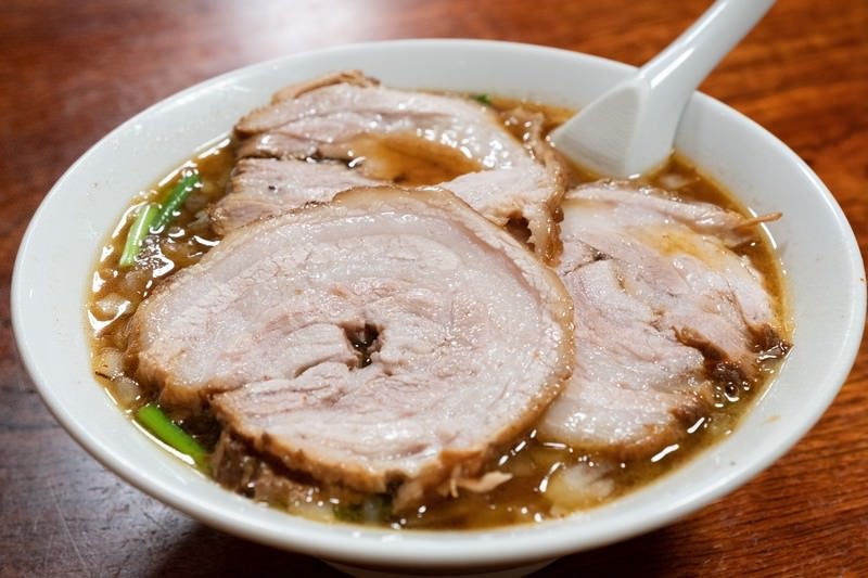 ご当地ラーメンの蘭州麺（お食事処やちよ）の写真