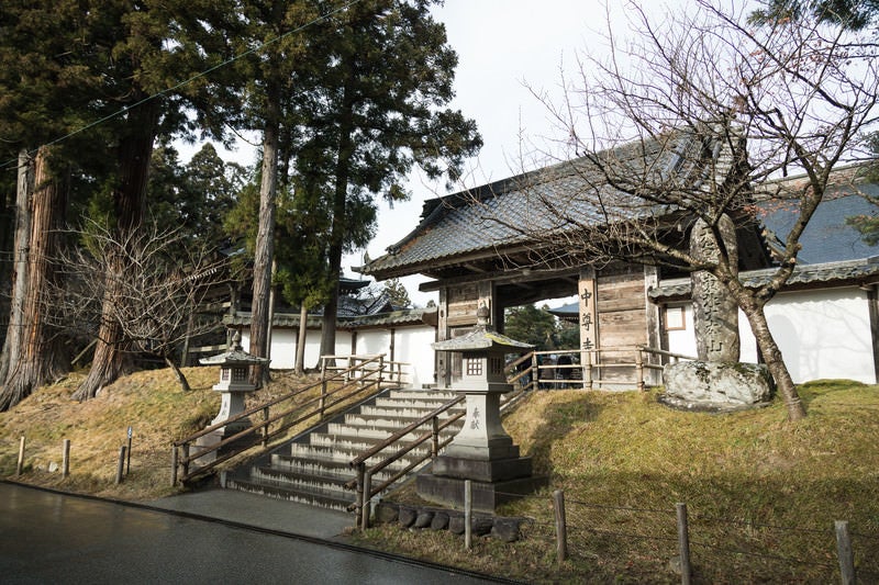 中尊寺本坊表門の写真