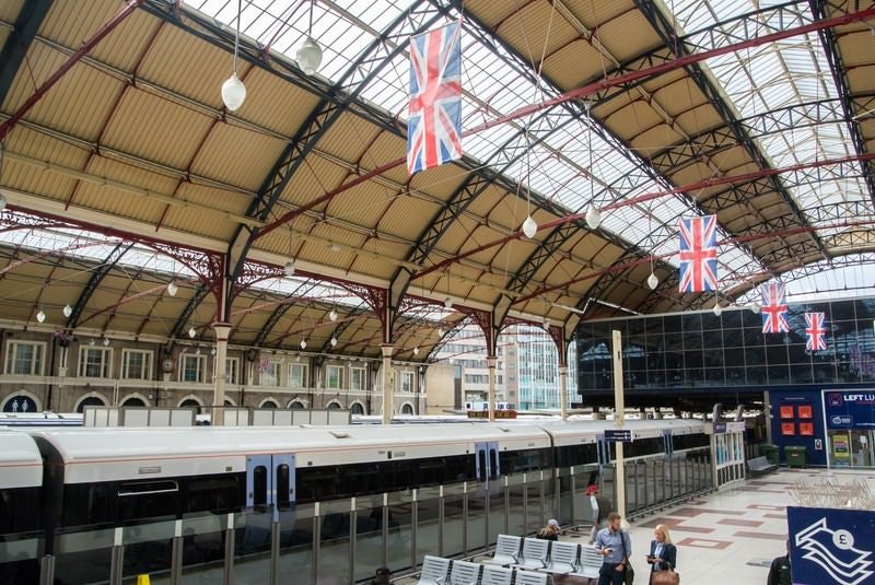 ロンドンの鉄道駅の写真