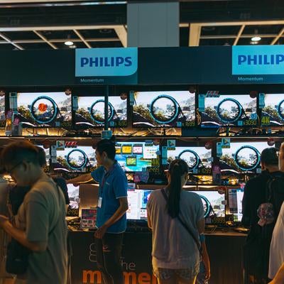 E-SPORTS FESTIVAL 2019 HONG KONGでゲーミングモニターの展示の写真