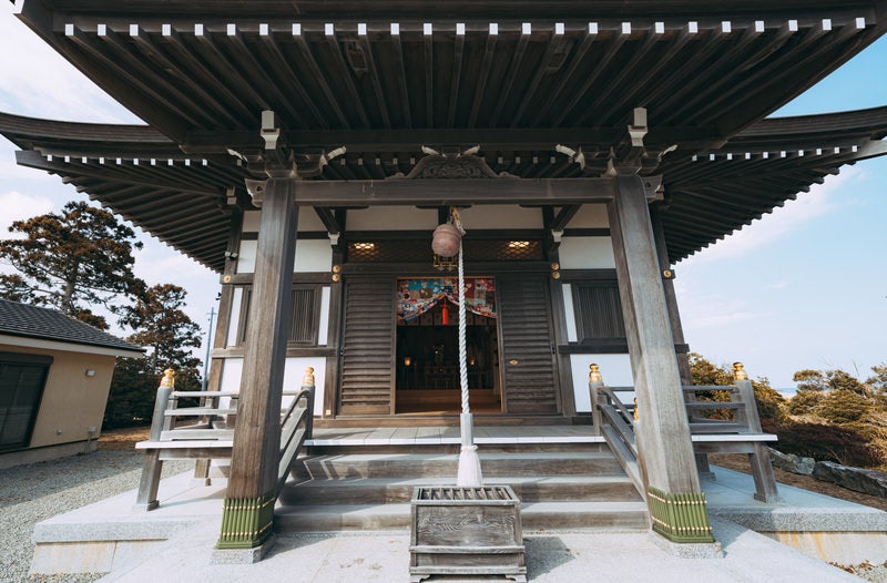 山田神社の鈴緒の写真