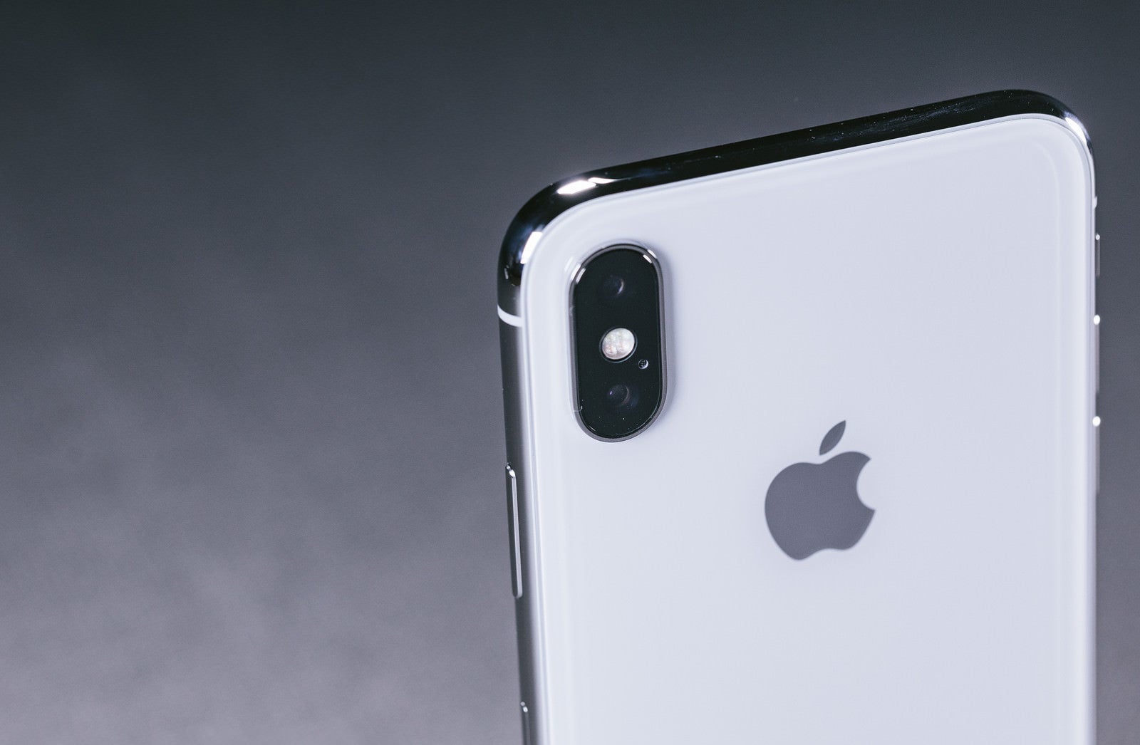 「iPhone X デュアルレンズカメラ（外向けカメラ）」の写真