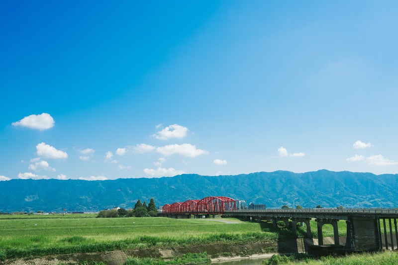 片の瀬橋の景観（三井郡大刀洗）の写真