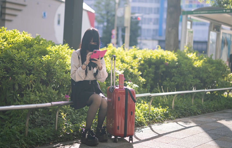 道に迷った地雷系女子の写真