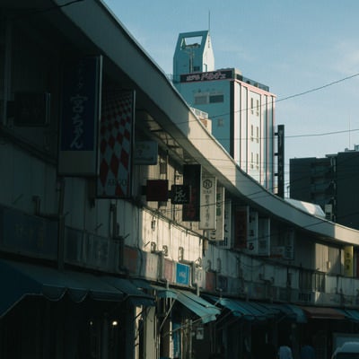 昭和レトロな都橋商店街の写真