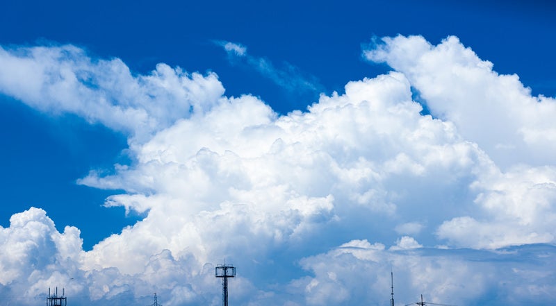 夏日の積乱雲の写真