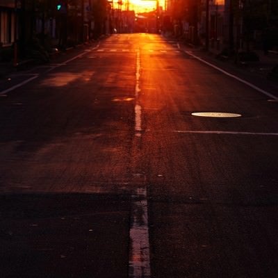 光が溢れる夜明けの写真