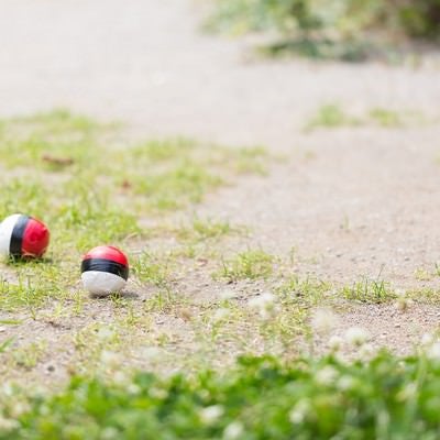 まだユーザーも少ない紅白ボールの写真