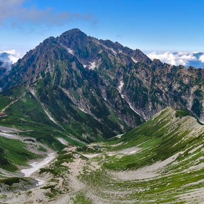 劔沢のカールと剱岳（立山）の写真