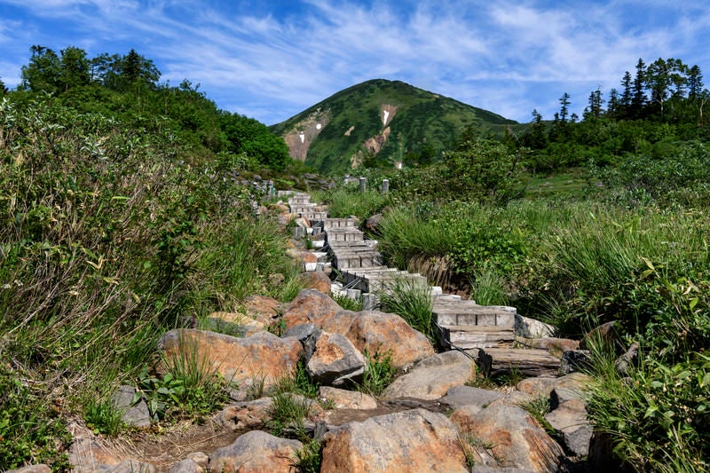 火打山へと続く道の写真