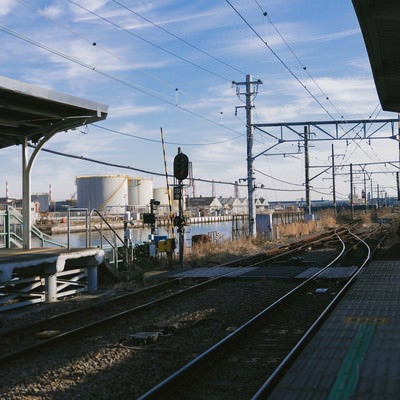 JR鶴見線 新芝浦駅のホームの写真