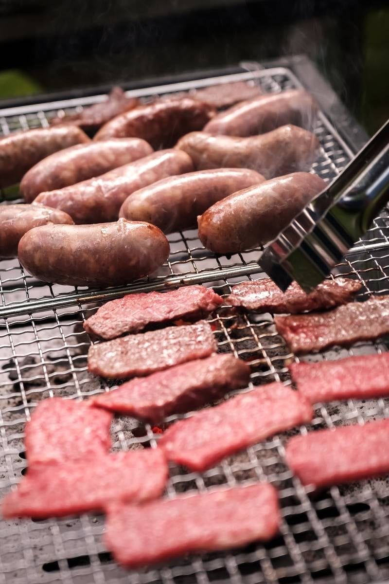 網焼きBBQ（ソーセージと飛騨牛）の写真