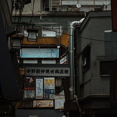 中野新仲見世商店街の看板の写真