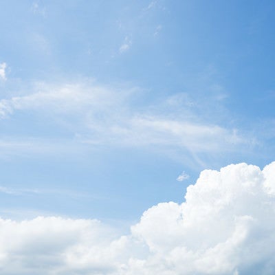 青空と雲の写真