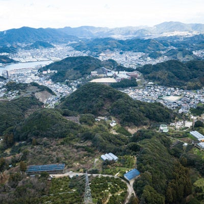 鳴鼓岳からの景観（時津町）の写真