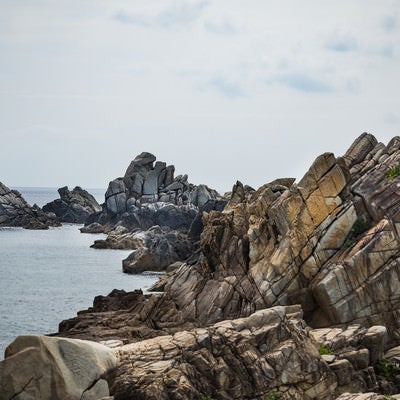 花崗岩の海岸線「ムシロ瀬」の写真